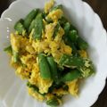 ぷくりる's cooksnap of when they made スナップエンドウのマヨ玉炒め.