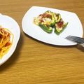 kuracok's cooksnap of when they made ピーマンのトマト詰めチーズ焼き♡.