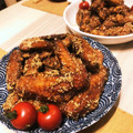 イヌピコ☆'s cooksnap of when they made 簡単　手羽先唐揚げ甘辛タレ.