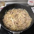 カルピン。's cooksnap of when they made もやしでボリュームたっぷり汁だく生姜焼き.