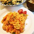クックE662AA☆'s cooksnap of when they made 野菜たっぷり！子供大好きチキンライス.