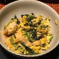 クック19WAQF☆'s cooksnap of when they made 鶏むねとほうれん草の卵バター炒め☆.