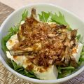 *nana*'s cooksnap of when they made 炒めたキノコをのせた水菜と豆腐のサラダ.