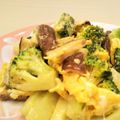 イエローバード's cooksnap of when they made ブロッコリーと椎茸のまろやか卵とじ.