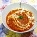 マダムカフェ♡'s cooksnap of when they made 野菜ジュースで赤いポタージュ.