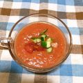 俊のママ's cooksnap of when they made 飲む夏野菜サラダ♪簡単ガスパチョ.