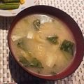 eiyoushi's cooksnap of when they made 切り方で美味しい！小松菜の味噌汁.