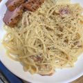 たぁびん's cooksnap of when they made カルボナーラ.