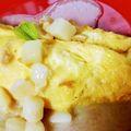 みみ母's cooksnap of when they made オムレツ☆ポテト＆キャベツクリームソース.