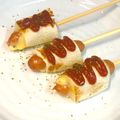 ChunChun☆≡'s cooksnap of when they made 食パンで簡単☆揚げないチーズドッグ.