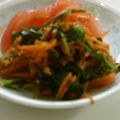 vivianj's cooksnap of when they made にんじんとクレソンの胡麻和え.