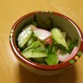 もんしゅしゅ's cooksnap of when they made 胡瓜と蒲鉾と梅干しの酢の物.