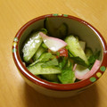 もんしゅしゅ's cooksnap of when they made 胡瓜と蒲鉾と梅干しの酢の物.