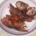 4児男子母さんの台所's cooksnap of when they made えのきの豚肉巻きピリ辛風.