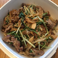 irururu's cooksnap of when they made 牛肉としめじと水菜の炒め物　.
