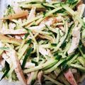 ゆゆよん's cooksnap of when they made 蒸し鶏とメンマの簡単ピリ辛ポン酢和え.