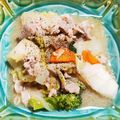tomoka0314's cooksnap of when they made やわらか豚肉と白菜の中華どんぶり.