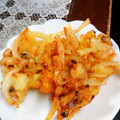 ももんじゃー's cooksnap of when they made そら豆と新玉ねぎとプリプリえびのかき揚げ.