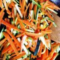 クック224IO2☆'s cooksnap of when they made お弁当に★にんじんとズッキーニの炒め物.