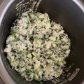 JANG♡'s cooksnap of when they made ごま油香る ニラの韓国風おにぎり.