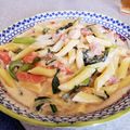 m9vani's cooksnap of when they made 簡単なのに本格的クリームチーズパスタ.