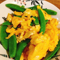 ricotanmam's cooksnap of when they made スナップエンドウと卵の中華炒め.