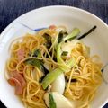 まゆげっと's cooksnap of when they made わけぎとベーコンのペペロンチーノ.