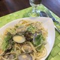 sablotta's cooksnap of when they made あさりと春キャベツのカルボナーラ　.