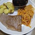 クック6DDPP8☆'s cooksnap of when they made 15分簡単　自家製ソースサイコロステーキ.