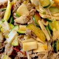 にしゆ◎'s cooksnap of when they made ♡ズッキーニと牛肉の炒めもの♡.