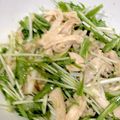 こりあんどいち's cooksnap of when they made 水菜とむね肉のシャキシャキピリ辛サラダ☆.