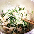 sakuume1's cooksnap of when they made 時短！簡単！水菜と油揚げのおひたし.