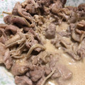 キン消し伝道師's cooksnap of when they made 豚こまとえのきのマヨぽん炒め.