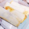 momocookin's cooksnap of when they made 春巻きの皮でストロベリーパイ.