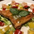 ogamonja's cooksnap of when they made 簡単フレンチ☆真鯛のポワレバジルソース.