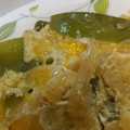クックJQISRM☆'s cooksnap of when they made 絹さやと玉ねぎの卵とじ.