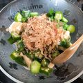のぞみ～る★'s cooksnap of when they made 簡単☆木綿豆腐とオクラのネバネバサラダ.