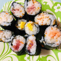 ミッキーこむぎ's cooksnap of when they made 簡単にできる海鮮海苔巻き.