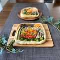 ゆみクローバー's cooksnap of when they made 描いて楽しい♡フラワーフォカッチャ♡.