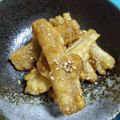 blue87☆'s cooksnap of when they made ごぼうの天ぷら☆甘辛合え.