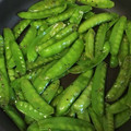 ♡♥♡くーまん♡♥♡'s cooksnap of when they made 絹さや　塩炒め　簡単おつまみ.