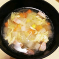 take♪aki♪'s cooksnap of when they made 簡単美味☆コーンと野菜と卵の中華スープ☆.