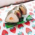 あやちん０８１６'s cooksnap of when they made 海苔に秘密△かわいい連続三角チビおにぎり.