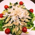 ちづるん☆'s cooksnap of when they made 韓国風？サラダ菜ときゅうりの簡単サラダ.