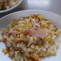 芝政の世界's cooksnap of when they made マンナンヒカリ入りのご飯で・チャーハン.
