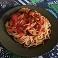 ♡♡sara♡♡♡'s cooksnap of when they made ナスとベーコンのトマトソースパスタ.