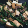 Satomin’s's cooksnap of when they made 牛肉と厚揚げの甘辛オイスター炒め.
