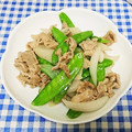 ととろ＆めい's cooksnap of when they made 豚肉と新玉と絹さやの中華風炒め♡.
