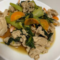 haru♩'s cooksnap of when they made 簡単！豚肉と小松菜のぽん酢炒め.