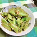 赤い電話's cooksnap of when they made スナップエンドウの胡麻和え.